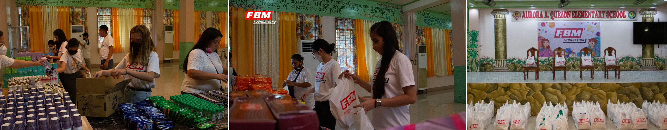 FBM Foundation helps 200 students from Aurora A. Quezon Elementary School