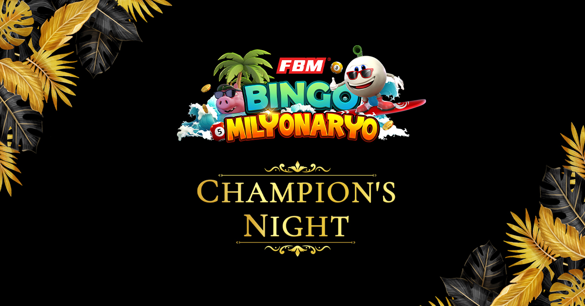 FBM - Champion’s Night: celebrating Bingo Milyonaryo's success with a ...