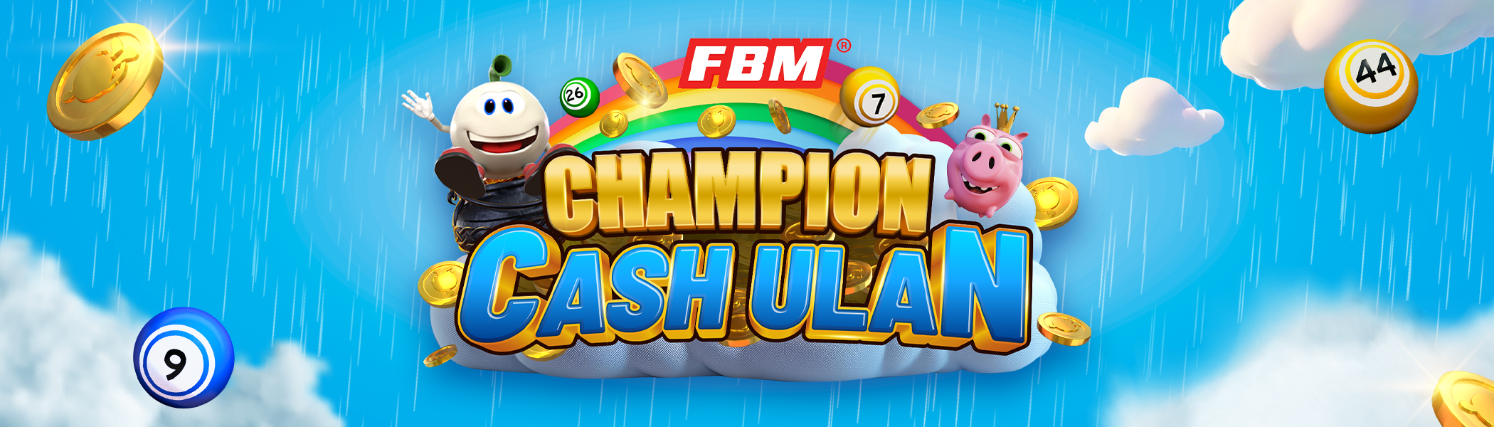 Lucky rain is coming with FBM’s Champion Cash Ulan bingo hall promo in the Philippines!